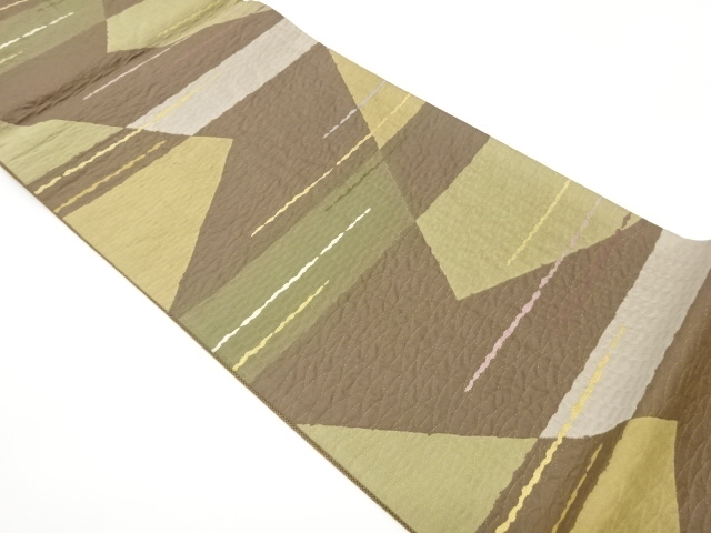 JAPANESE FUKURO OBI / MATELASSE / WOVEN SHIKISHI PATTERN